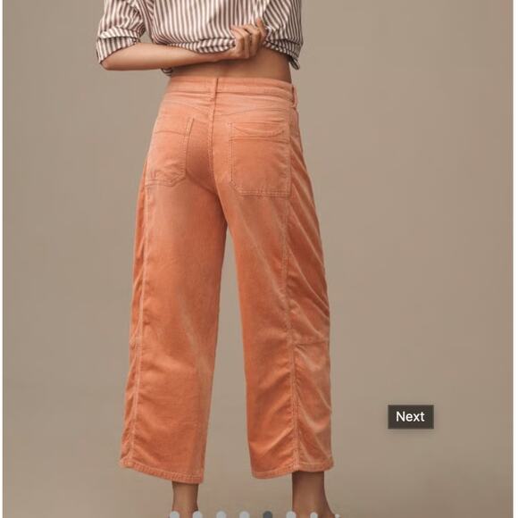 Anthropologie Pilcro The Kenna Heritage Mid-Rise Barrel Corduroy Edition Size 31 - Picture 2 of 8